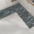 thumbnail image 4 of MeyJey Corner Kitchen Rug, 1 Piece Anti-Slip L Shape Kitchen Mat for Floor, Absorbent Runner in Front of Sink, Washable Floor Rugs for Home,Kitchen(Black-L,24”x 71”x 71”), 4 of 8