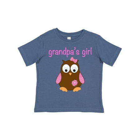 

Inktastic Grandpa s Girl - Owl Gift Toddler Toddler Girl T-Shirt