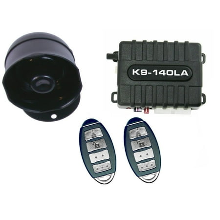 140LA Car Alarm Vehicle Security System with 8 Programmable Features By K9 Ship from (Best Car Alarm Uk)