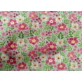 thumbnail image 4 of oneOone Cotton Poplin Mint Fabric Leaves & Flower Floral Fabric For Sewing Printed Craft Fabric By The Yard 42 Inch Wide, 4 of 4
