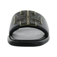 thumbnail image 3 of Tory Burch Double T Sport Women's Leather Logo Flat Slide Sandals, 3 of 3