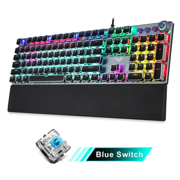Keyboard,104 Wired Metal F2088 104 Wired With Wrist Pad Wrist Pad Switches) Wired Metal Panel Eryue Mewmewcat Buzhi