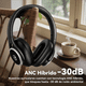 thumbnail image 4 of Auriculares Over Ear VEATOOL, Cancelación Activa Ruido, Bluetooth 6.0, 60H, Hi-Res, Mic, Plegables, 4 of 9