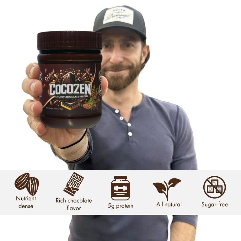 KG Food Company, CocoZen Almond Chocolate Spread, 12oz Jar