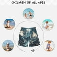 thumbnail image 6 of joogoo Kids Boys Swim Trunks Dragons at Night Beach Board Shorts Drawstring Swimsuit Kid Teen L, 6 of 6