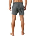 thumbnail image 3 of INSPIRE CHIC Men's Comfortable Breathable Cotton Mid-Waisted Striped Boxer Shorts 30 Dark Gray, 3 of 5