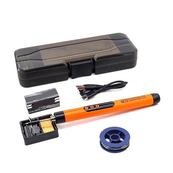 Cordless USB Digital Soldering Iron Adjustable Temperature 300-450℃ Type-C Intelligent Solder Welding Iron Tool