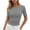 Black-01, variant on Women's Gingham Boat Neck T Shirts Ruched Side Slim Waist Blouses Casual Daily & Summer Wear
