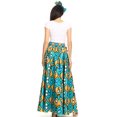 thumbnail image 2 of Sakkas Asma Convertible Traditional Wax Print Adjustable Strap Maxi Skirt | Dress - 17-Multi - One Size Regular, 2 of 5