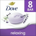 thumbnail image 3 of Dove Beauty Bar Women's Bath Soap Relaxing Lavender Oil & Chamomile, 3.75 oz 8 Bars, 3 of 12