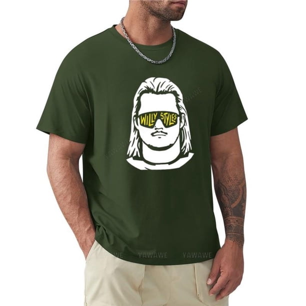 Camiseta de manga corta para hombre camisa de gran tamaño color negro estilo casual ideal para verano