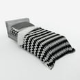 thumbnail image 2 of Ambesonne Chevron Bedding Set 3 Pcs, Zigzags Black and White, Twin, Black White, 2 of 2