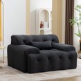 thumbnail image 2 of Tookss Oversized 1 Seater Upholstered Sofa, Pure Foam Comfy Loveseat Couch, Modern Lounge Sofa for Living Room, Apartment No Assembly Required, 2 of 9