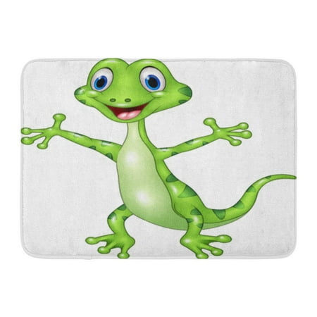 YUSDECOR Happy Gecko Cartoon Funny Green Lizard Posing White Standing Adorable Rug Doormat Bath Mat inch | Walmart Canada YUSDECOR Happy Gecko Cartoon Funny Green Lizard Posing White Standing Adorable Rug Doormat Bath Mat inch | Walmart Canada