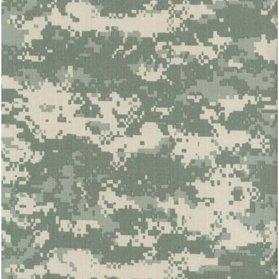 Water Repellent Machine Washable ACU Universal Digital Camouflage Nylon Cotton Ripstop Fabric by The Yard