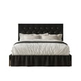 thumbnail image 3 of Home Design Jovita Full Tufted Upholstered Storage Panel Bed Frame with Diamond Button Tufting and Four Drawers, Black, Easy Assembly, 3 of 3