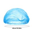 thumbnail image 3 of 100pcs Disposable Hair Cap Reusable Shower Cap Hat Cap Clear Plastic, 3 of 7