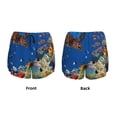thumbnail image 6 of Goofa Colorful Coral Reef Printed Women 2 in 1 Running Shorts,Quick Dry Athletic Workout Shorts,High Waisted Athletic Shorts with Liner Pockets-Small, 6 of 9