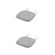thumbnail image 2 of Cojín de asiento Poliéster Naiovety para silla de comedor Espesor elástico Taburete Gris 41*41cm 2Conjunto, 2 of 6