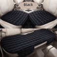 thumbnail image 5 of Cojín de asiento de coche de invierno de tres piezas de una sola pieza sin respaldo cojín de asiento delantero de felpa antideslizante sin ataduras para coche, 5 of 5