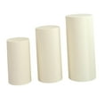 thumbnail image 5 of BLESIYA 3Pcs Cylinder Pedestal Covers Backgrounds for Wedding Graduation Anniversary beige, 5 of 8