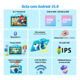 thumbnail image 4 of Tablet Para Niño 8+256gb Android 15 Wifi Soporte Para Gps, Fm, Wifi, Bluetooth Eo Safe Imports Azul, 4 of 5
