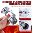 thumbnail image 5 of 6 cabezales de rociadores contra incendios - Cobre cromado, 1/2" NPT, 155°F (68°C), 5 of 5