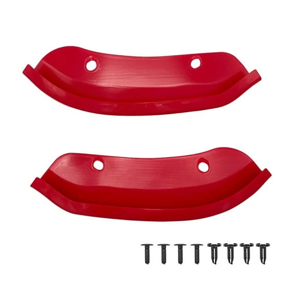 2X Car Front Splitter Bumper Lip Protector Strip Lower Bumper Spoiler For Dodge Challenger HellCat Widebody 2015-2020