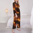 thumbnail image 3 of Balery Cool Fire Man Conjunto de Pijama con Estampado para Mujer, Conjunto de Dos Piezas con Manga Larga, Ropa de Dormir Suave con Bolsillos, Pijamas Cómodos-XX-Large, 3 of 7