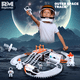 thumbnail image 5 of Juguete Pista de Carreras Espacial 100+ Piezas, Juguete Astronautas para Niños naranja Blanco, 5 of 5