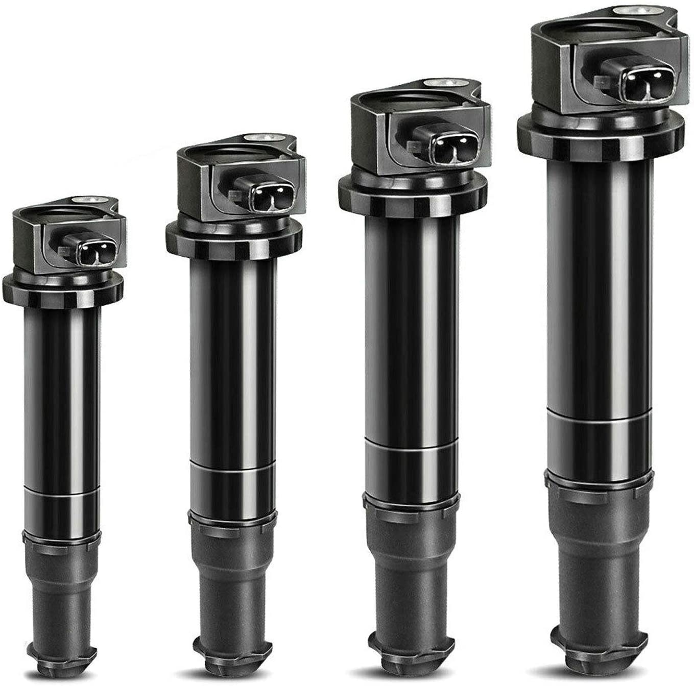 A-Premium Ignition Coils Pack Compatible with Hyundai Accent Kia Rio Rio5 2006 2007 2008 2009 2010 2011 1.6L Compatible UF-499 27301-26640 C1543 (4-PC Set)