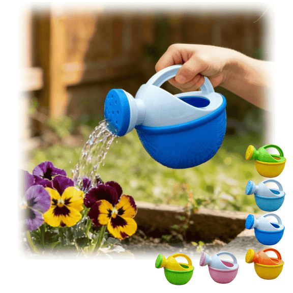 1Pc Portable Watering Can, Multicolor Plastic Water Bucket Toy, Garden Water Pot for Beach Play and Plant Watering