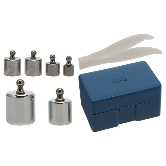 DRAFIDEEP Lab Weights 6Pcs High Accuracy for Scientists Steel Material Calibration Products Assorted