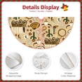 thumbnail image 4 of Daiia Wild West Cowboy Drawing Merry Christmas Tree Skirt , Xmas Large Lace-up Tree Skirt, Santa Snowflakes Rustic Home Decorations New Year Party Farmhouse Decor-36", 4 of 7