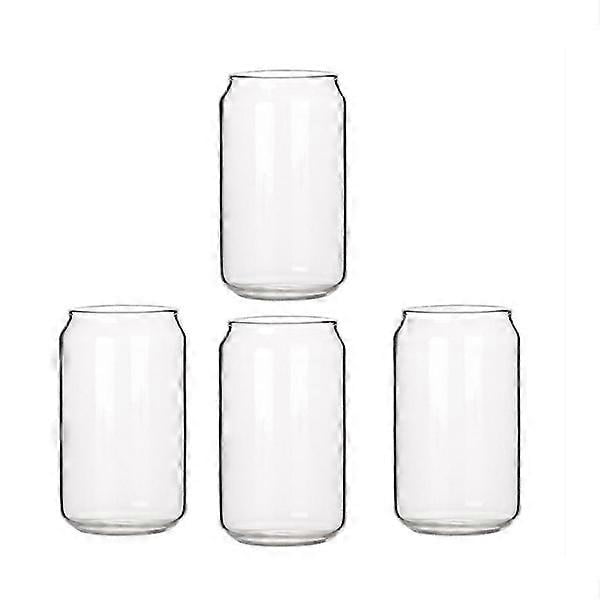 4-pack Moldable Glass Fashion Buffalo Milk Simple Mug Beer Glass Swing Mug Dessert Mug Coca-Cola Mug, 4