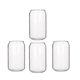 thumbnail image 1 of 4-pack Moldable Glass Fashion Buffalo Milk Simple Mug Beer Glass Swing Mug Dessert Mug Coca-Cola Mug, 4, 1 of 5