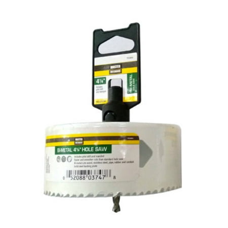 

1 PC-Master Mechanic 703464 Bi-Metal Hole Saw 4-1/4 1-Piece