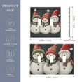 thumbnail image 2 of Yayeee Toggle Light Switch Wall Plate 2-Gang 4.56"x4.48" Decorative Outlet Cover, Red Snowmen, 2 of 7