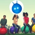 thumbnail image 5 of KAKOWELY Blue Hopper Ball for Kids Made of Durable PVC Plastic with Handle for Fun Play and Balance Training 12.5 Inches,22.05"X17.32"X17.32", 5 of 5
