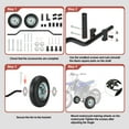 thumbnail image 4 of Dirt Bike Training Wheels, Compatible with razor MX350 MX125 MX400 honda CRF50 XR50 Z50 Z50R yamaha PW50 TTR50 etc most 50CC 49cc Dirt Bike, Adjustable Height kid training wheels, 4 of 7