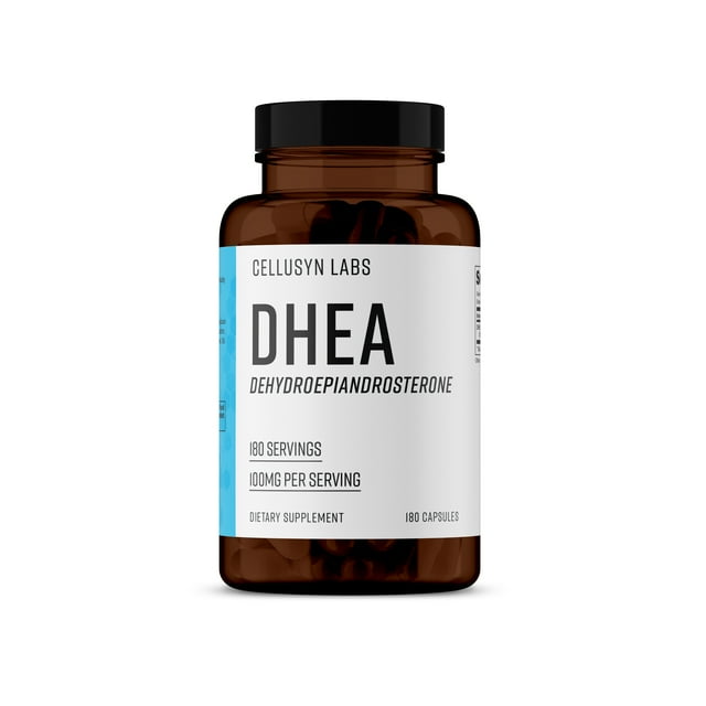 Cellusyn Labs DHEA 100mg, 180 Servings Gluten Free, NonGMO
