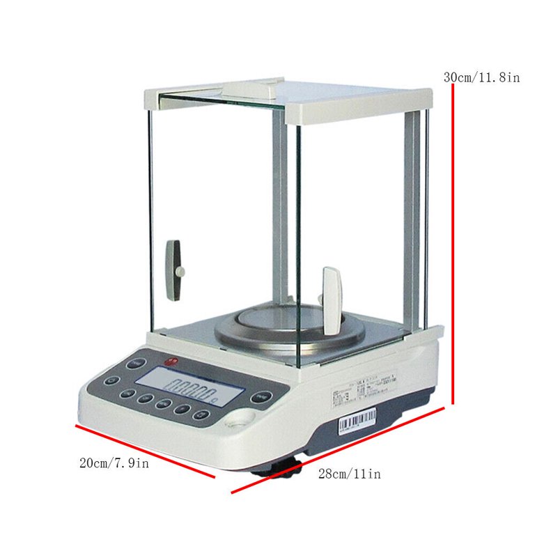 U.S. Solid Digital Analytical Balance 310g x 0.001g/1mg Electronic Lab  Precision Scale with 2 LCD Screens, 4 Units Available, RS232 Interface 