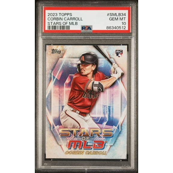 Graded 2023 Topps Corbin Carroll #SMLB34 Stars of MLB Rookie RC Baseball Card PSA 10 Gem Mint