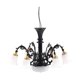 thumbnail image 1 of Lámpara colgante de araña a escala 1/87, diseño de lámpara de techo de mesa de arena de 3 V/12 V, decoración Negro, 1 of 9