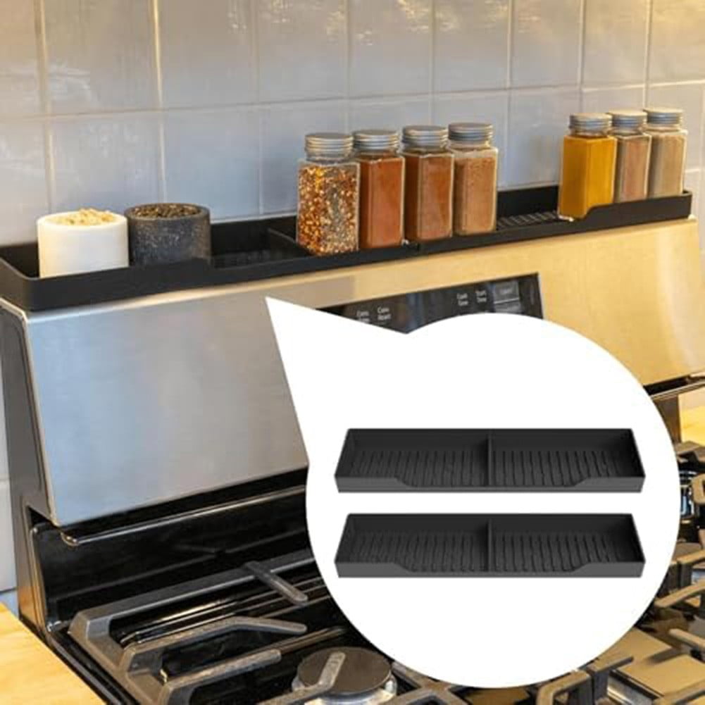 Pack Of 2 Multi-Purpose Silicone Stove Mat: Your Cooktop & Drain Water