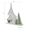 thumbnail image 2 of Led White Wooden Church 13.78", 2 of 3