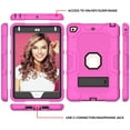 thumbnail image 4 of iPad mini 5 Case/iPad mini 4 Case with Screen Protector, Dteck Full Body Protection Rugged Shockproof Case Kickstand Hybrid Cover for iPad mini 5/4 7.9-inch, Rose, 4 of 6