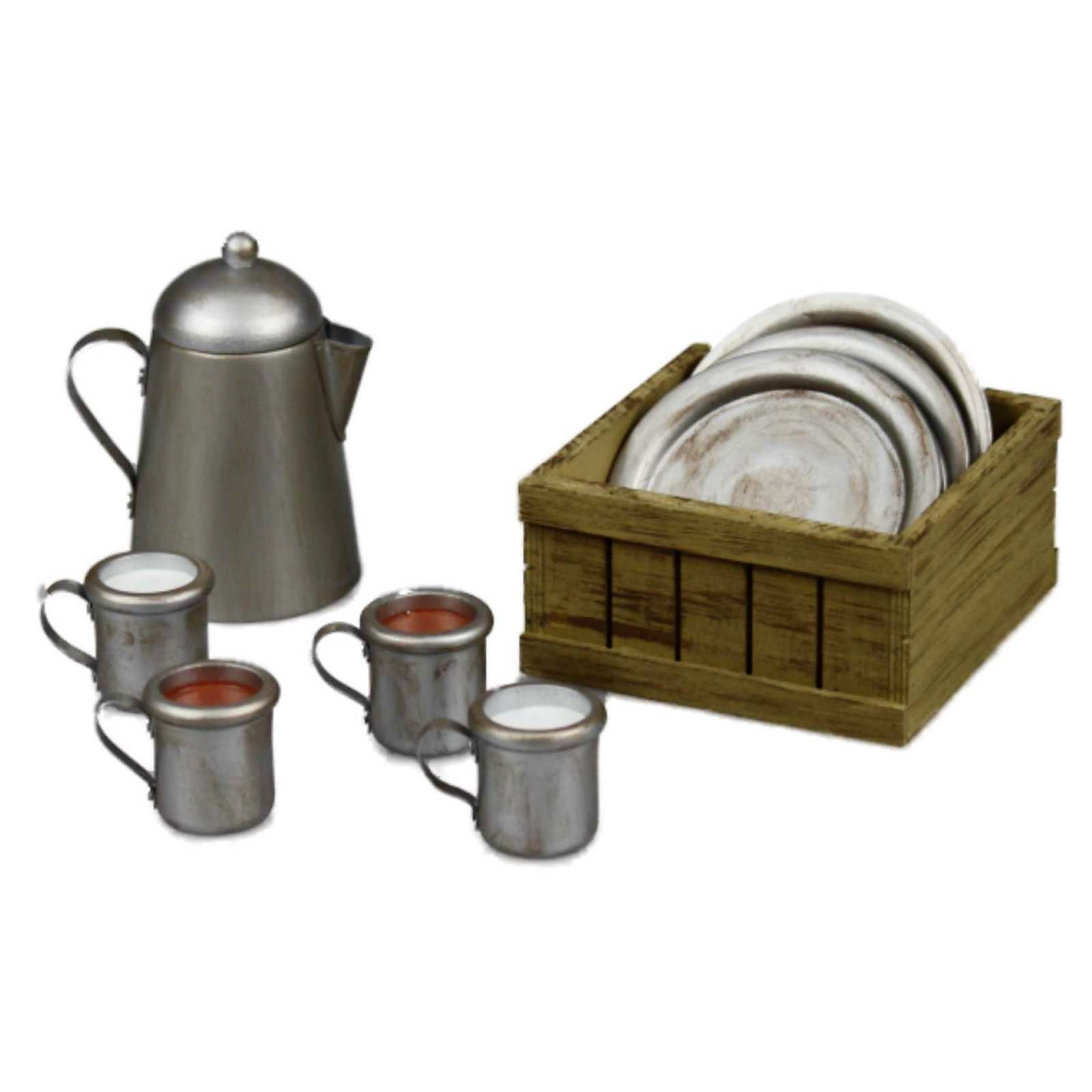 The Queen's Treasures 18 In Doll Kitchen Accessories, Little House on The Prairie 12 Piece Dishware Set Intended For American Girl Dolls