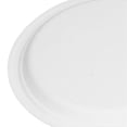 thumbnail image 3 of 100Pcs Disposable Oval Paper Plates 10 Inch White Compostable Microwaveable Freezerable Disposable Pulp Dish, 3 of 5