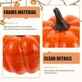 thumbnail image 3 of 6Pcs Small Foams Pumpkins for Family and Friends Halloween Table Centerpiece Decor, 3 of 8